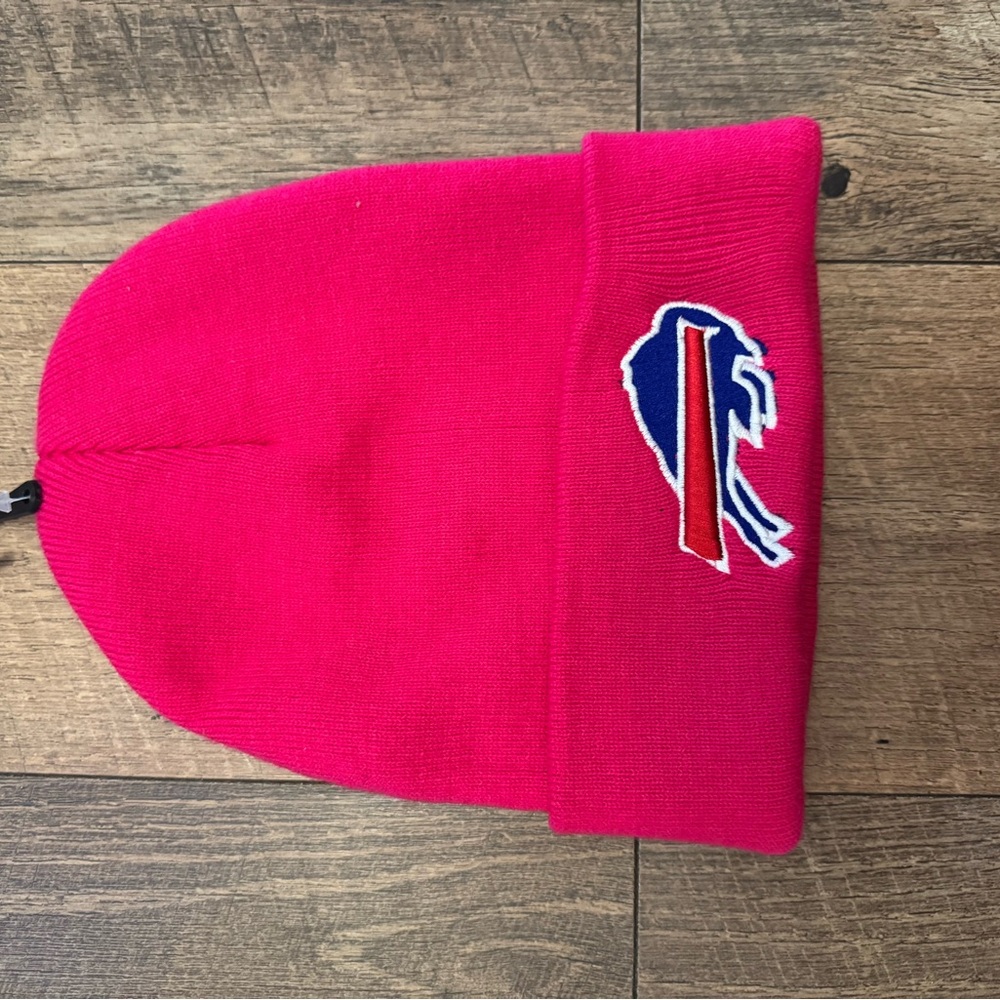 Pink Bills Beanie with Embroidered Logo